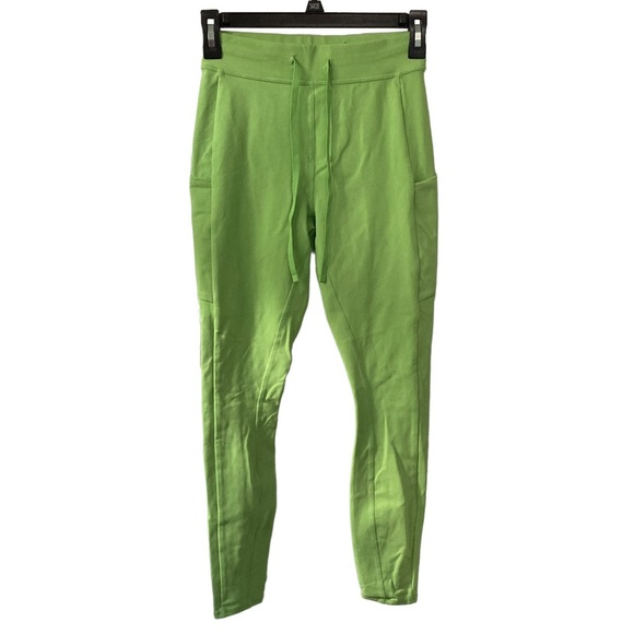 ALO Yoga Pants - ALO Yoga neon green mid rise cropped pocket leggings XS